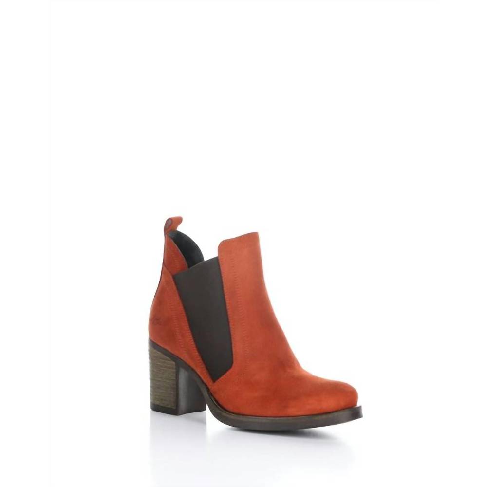 NEW BOS. & CO. women bellini chelsea suede boot in terra cotta